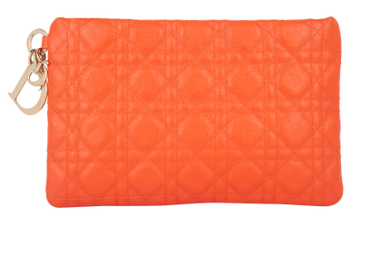 Christian Dior Cannage Zip Pouch, front view